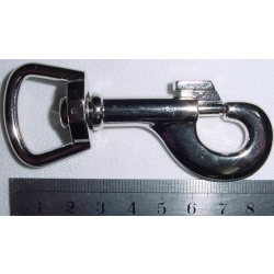 Karabinek, karabińczyk średni K-43 23mm nikiel połysk (id: 1564)