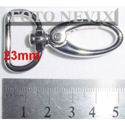 Karabinek, karabińczyk K-45 do 23mm nikiel połysk (id: 1745)