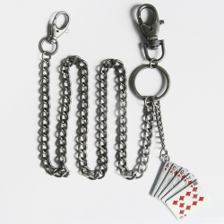 ŁAŃCUCH z kartami poker czerwony (id: 33)