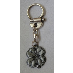 Koniczyna na szczęcie srebrna brelok do kluczy zawieszka (id: 2303)