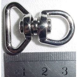 Krętlik 724 nikiel połysk na pasek 10mm/18mm (id: 1733)