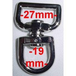 Krętlik 577 nikiel połysk na pasek 19mm/27mm (id: 1731)