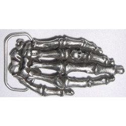Kostucha rączka klamra 3D stare srebro (id: 2568)