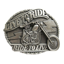 Live To Ride .. motocykl klamra stare srebro (id: 1600)