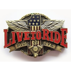 Live To Ride .. klamra brązowa (id: 146)