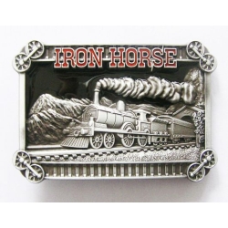 Iron Horse lokomotywa parowóz pociąg klamra (id: 2743)