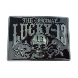 Skull Lucky 13 czaszka klamra czarna (id: 2575)