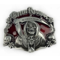 Grim Reaper Memento Mori skull śmierć klamra bodrowa (id: 2546)