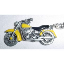 Motocykl motor chopper motocykl brelok 3D żółty (id: 406)