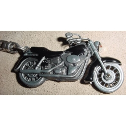 Motocykl motor chopper motocykl brelok 3D czarny (id: 407)