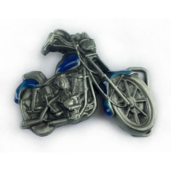 Motocykl chopper niebieski klamra do paska (id. 2892)