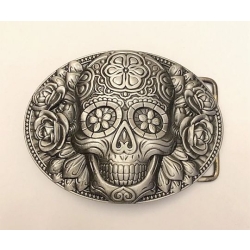 Klamra czaszka skull muerte stare srebro  (id: 884)