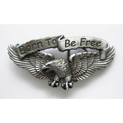 Orzeł Born To Be Free klamra stare srebro (id: 143)