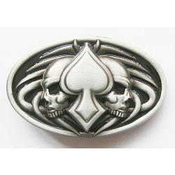 Pik skull klamra zapinka czarne tło (id: 2551)