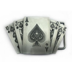 Karty poker pik klamra stare srebro (id: 2595)