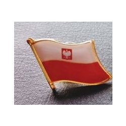 Flaga bandera polska pl odznaka przypinka na pins wpinka (id: 2835)