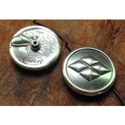 Concho z rąbami 32mm na śrubkę stare srebro (id: 2117)