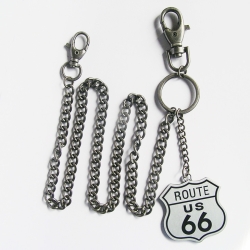 Route 66 zawieszka z łańcuchem np. do kluczy, portfela itp. (id: 46)