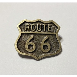 Route 66 przypinka na śrubkę w kolorze brązowym (id: 2826)