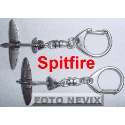 SPITFIRE brelok 3D lotnictwo, zawieszka stare srebro (id: 183)