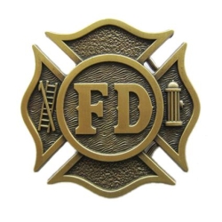 F.D. straż pożarna klamra brązowa do paska (id: 1944)