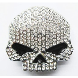 Czaszka skull klamra 3D z cyrkoniami Willie (id: 957)