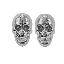 Czaszka skull 3D chrom połysk na śrubkę (id: 2107)
