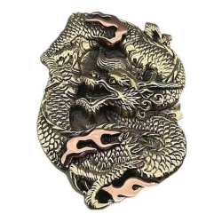 Mosiężna klamra 3D z motywem smoka dragon (id: 1291)