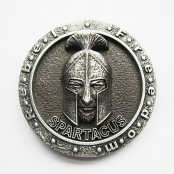 Spartacus Rebel Freedom klamra 3D stare srebro (id: 2704)