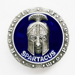 Spartacus Rebel Freedom klamra 3D tło granatowe (id: 2706)