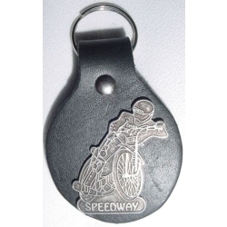 Speedway żużel brelok ze skóry naturalnej z kółkiem (id: 2218)