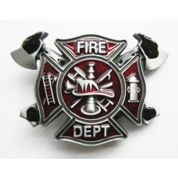 Straż pożarna Fire Dep. klamra do paska stare srebro (id: 1941)