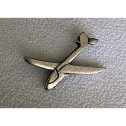 Szybowiec znaczek 3D na pins stare srebro (id: 241)