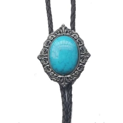 Krawat bolo retro z Turkusem (id: 2511)