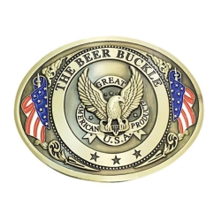 The Beer Buckle ORZEŁ USA klamra z uchwytem na puszke /butelkę (id: 339)