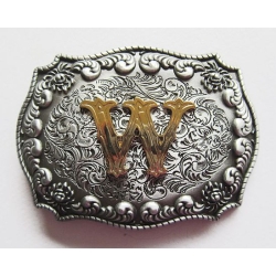Inicjał W litera duża klamra western waldemar wanda wiktor (id: 2645)