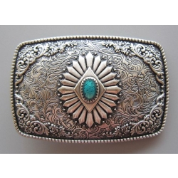Platerowana srebrem klamra w stylu western (id: 1249)