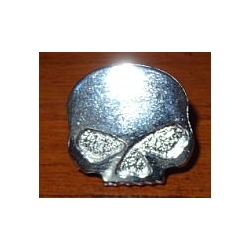 Czaszka skull logo Willie na nit nikiel połysk (id: 816)