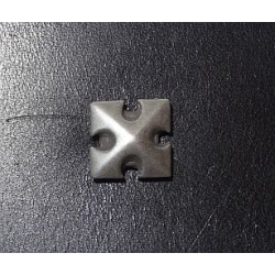 Ozdoba stare srebro 10mm x 10mm na nit (id: 1415)