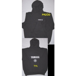 Bluza kangurka gruba z kapturem Yama.. sweatshirt czarna XXL (id: 623)