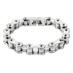 ŁAŃCUCH o szerokosci 12mm masywna bransoletka stal jubilerska 316L obwód 23,5cm (id: 90)