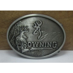 Browning polowanie jeleń klamra stare srebro (id: 2689)