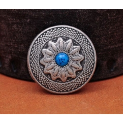 Concho z turkusem 25mm na śrubkę (id: 2110)