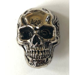 Skull czaszka 3D ozdoba nikiel połysk na śrubkę (id: 1382)