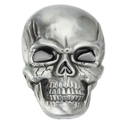 Czaszka skull duża klamra stare srebro (id: 2565)
