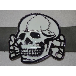 Czaszka biała skull klamra do pasa (id: 2603)