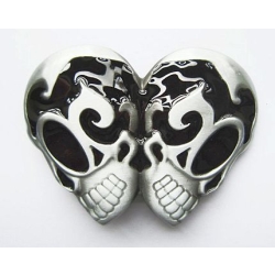 Emo punk gothic czaszki czarne skull klamra (id: 2566)