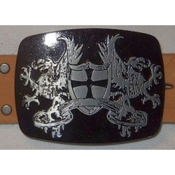 Gryf z tarczą flaga klamra (id: 2052)
