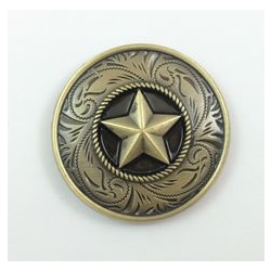 Concho 33mm z gwiazdą western brąz (id: 756)