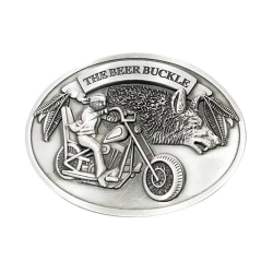 The Beer Buckle WILK CHOPPER klamra stare srebro z uchwytem na puszke /butelkę (id: 376)